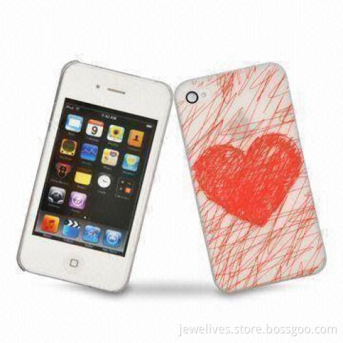 Crystal Lucite Hard Shell Case for iPhone 4, Stylish Back Cover Designed to Fit Perfectly
